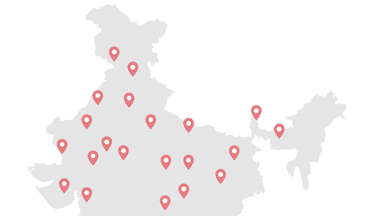 2000+<sup>**</sup> Network Garages Across India