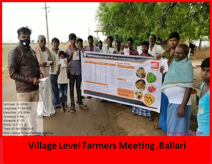 Village level farmer meeting Ballari