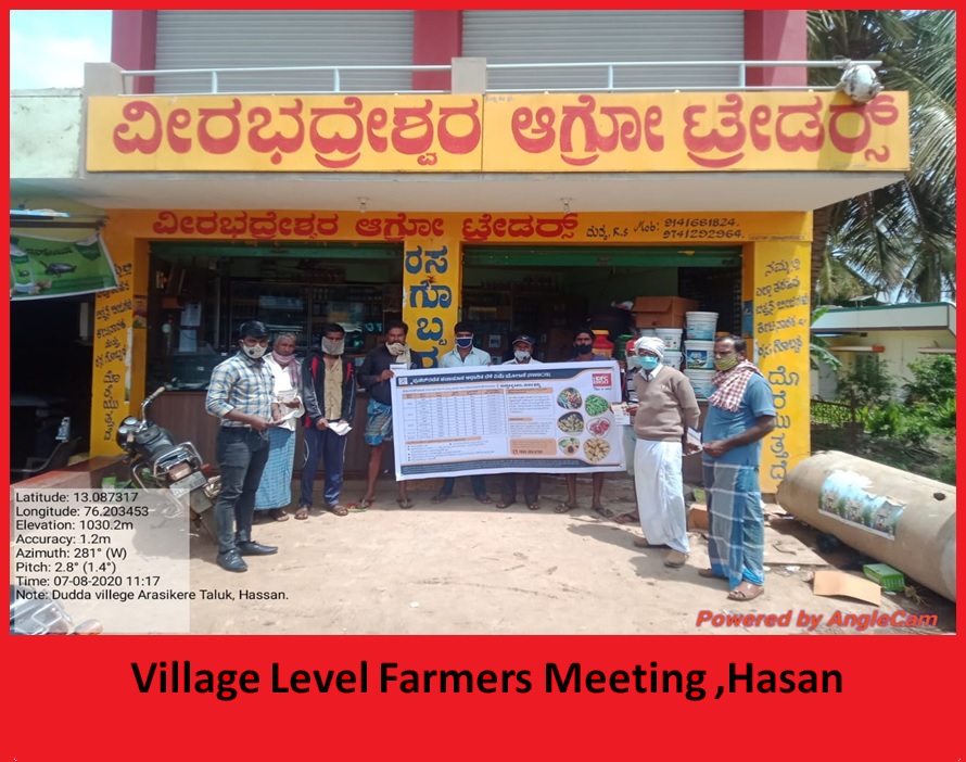 Village level farmer meeting Hassan