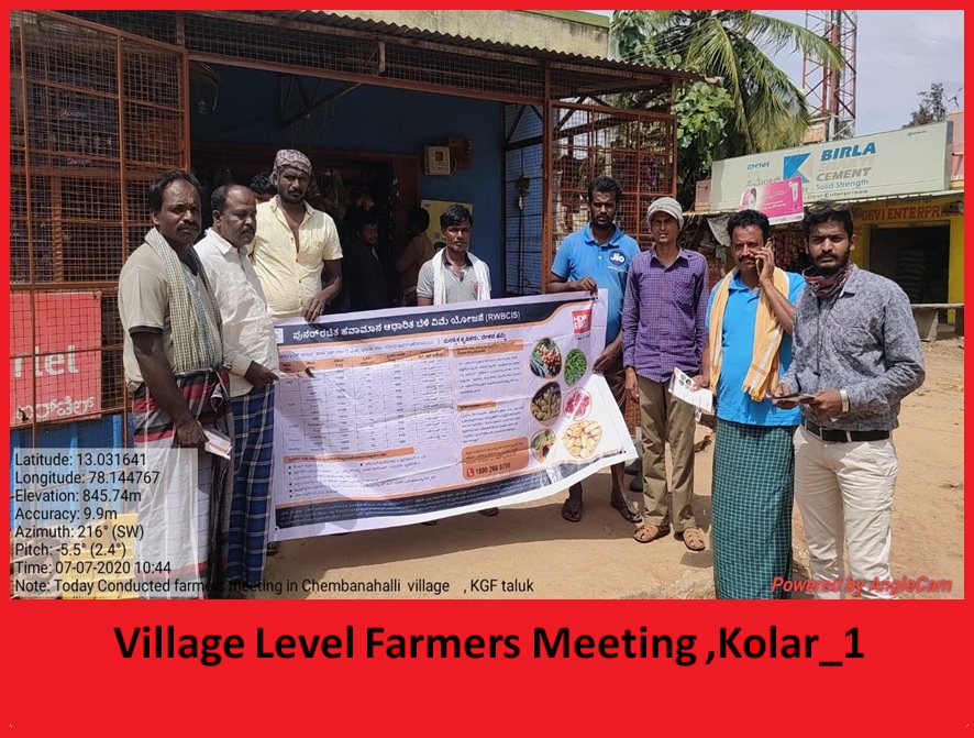 Village level farmer meeting Kolar