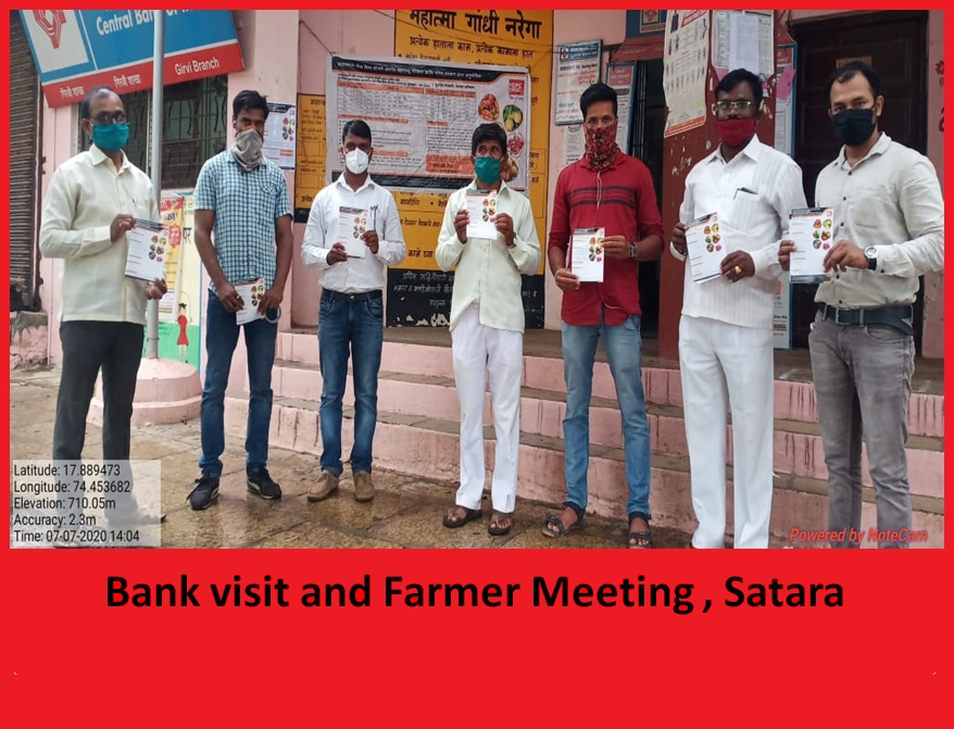 Bank Visit and Farmer Meeting Satara