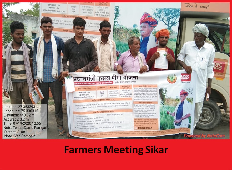 Farmers meet Sikar
