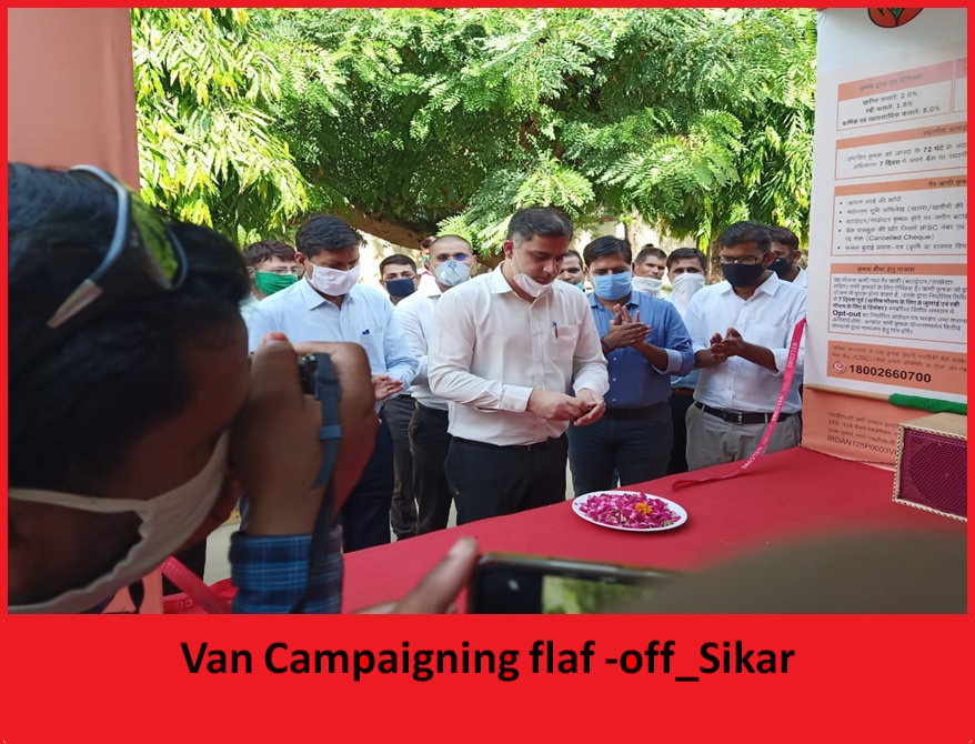 Van Campaigning flag off Sikar