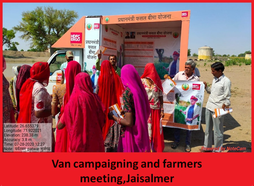 Van campaining and Women farmers meet Jaisalmer