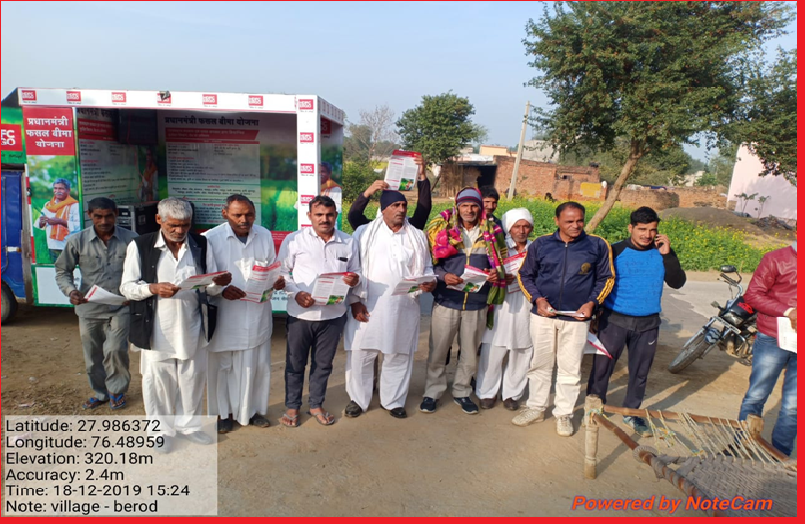 Farmers awareness with van campaign Alwar Rajasthan