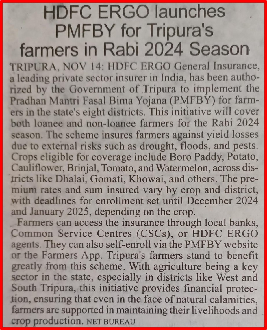 Tripura Newspaper Cutting