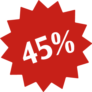 Enjoy upto 45% Discounts