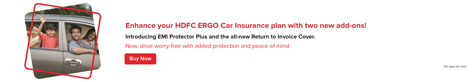 HDFC ERGO Car Insurance Plan with two New add-ons