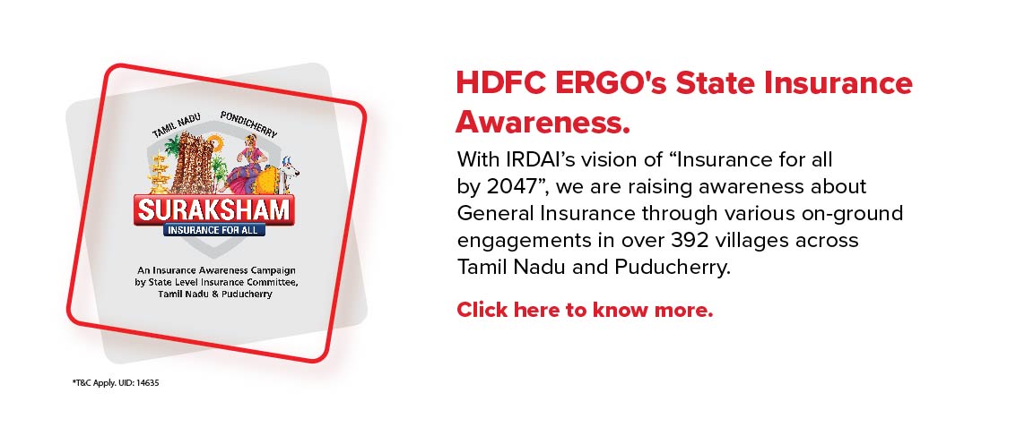 State insurance awareness by HDFC ERGO