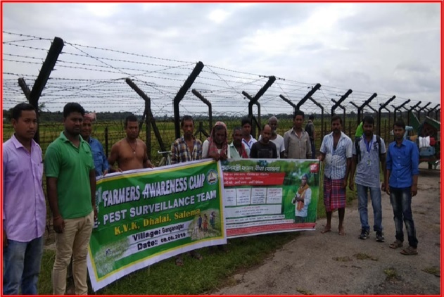 farmer meeting at ganganagar village indo bangladesh border tripura