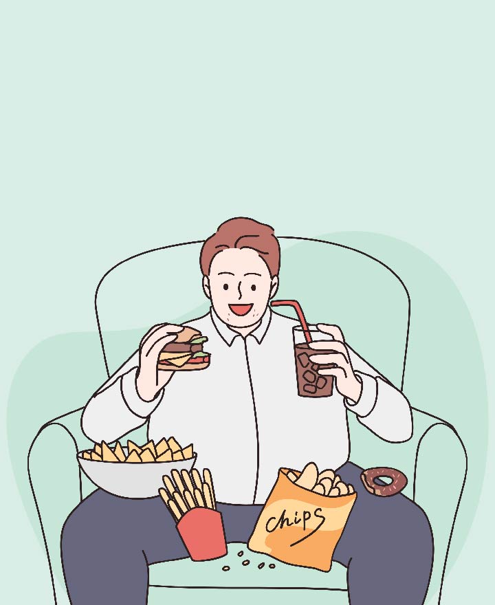 Harmful effects of junk food consumption