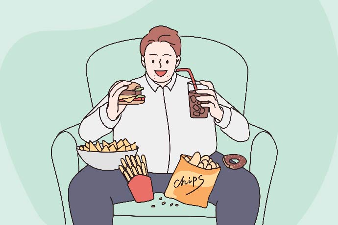 Harmful effects of junk food consumption
